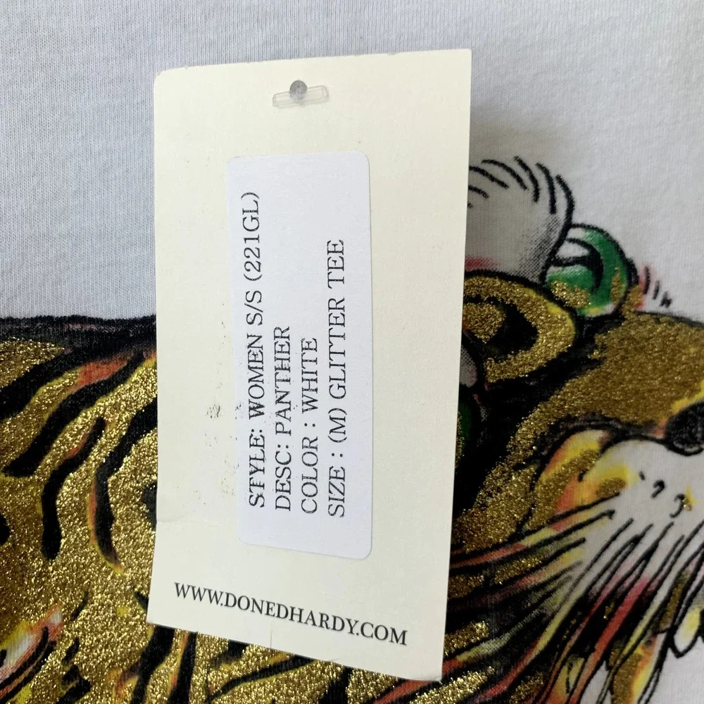 Ed Hardy White Tiger Graphic Tee - Picture 6 of 14